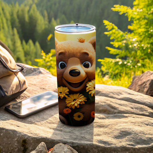 Happy Cartoon Bear Yellow Flowers Tumbler product type
Bear
Cartoon Bear
Cute Animal
Happy Design
Yellow Flowers
Floral Print
Tumbler
Drinkware
Insulated Bottle
Travel Mug
Nature Theme
Forest Scene
Outdoor Accessory
Kids Gift
Beverage Container
Animal Character
Smiling Bear
Sunny Design
Wildlife Art
Adventure Gear