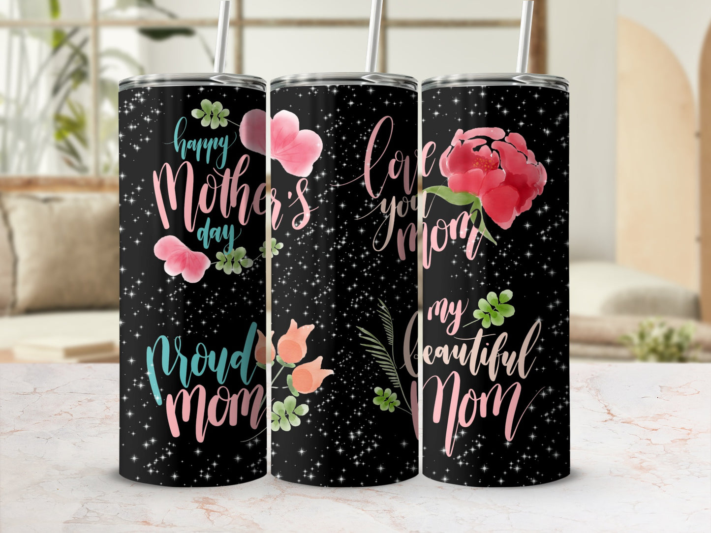 Beautiful Mother's Day Themed Tumbler Product
