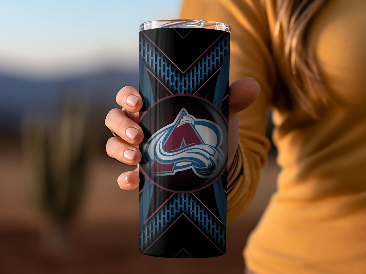 Colorado Avalanche Hockey Team Graphic Design Tumblers