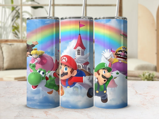 Colorful Character Adventure Stainless Steel Tumbler