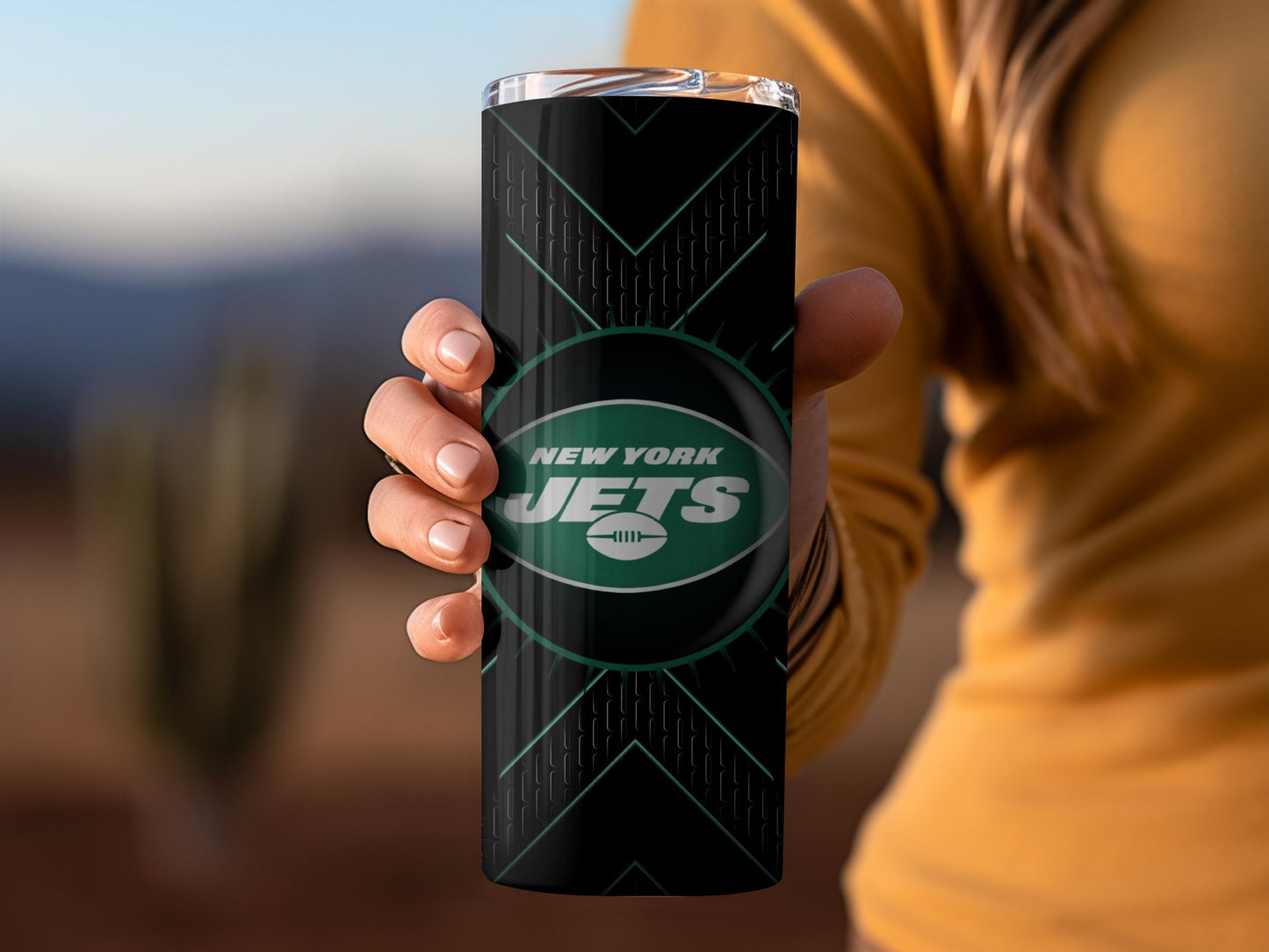 New York Jets Football Team Green and Black Design Tumblers