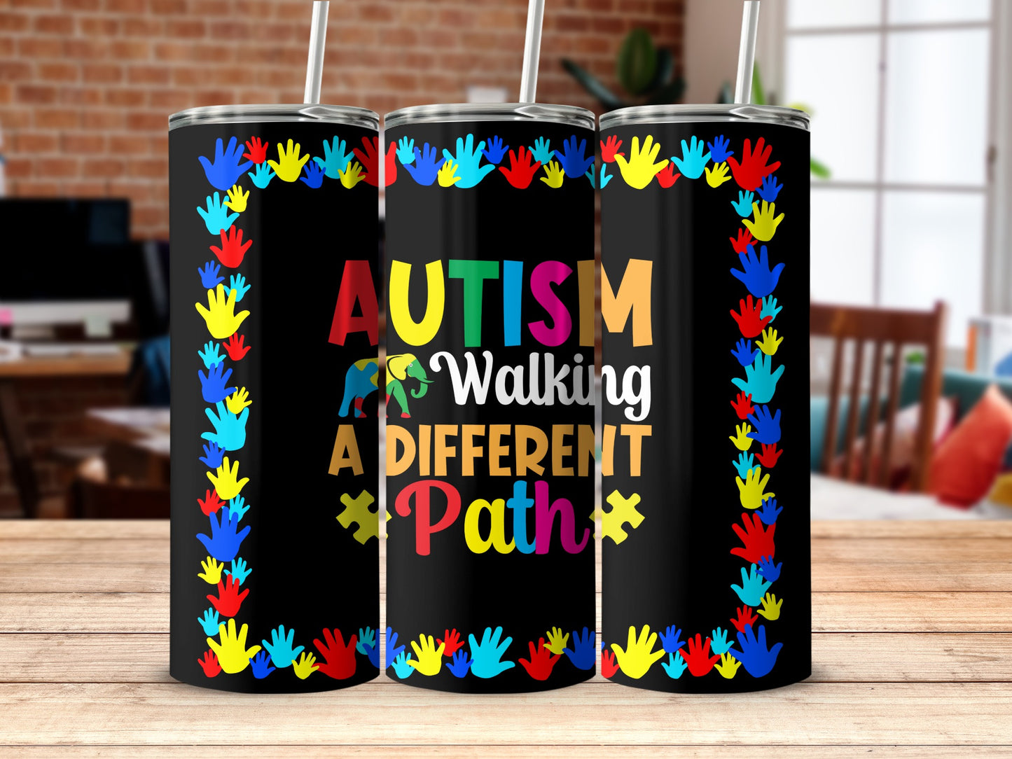 Autism Walking A Different Path tumbler