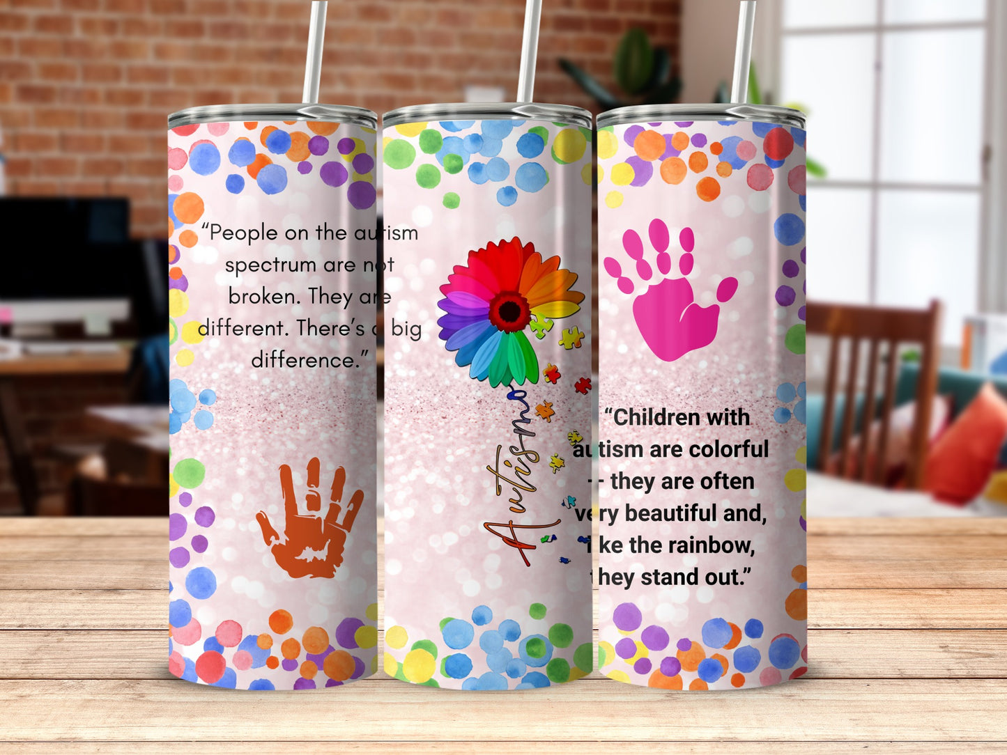 Autism Awareness Inspirational Quotes Tumbler