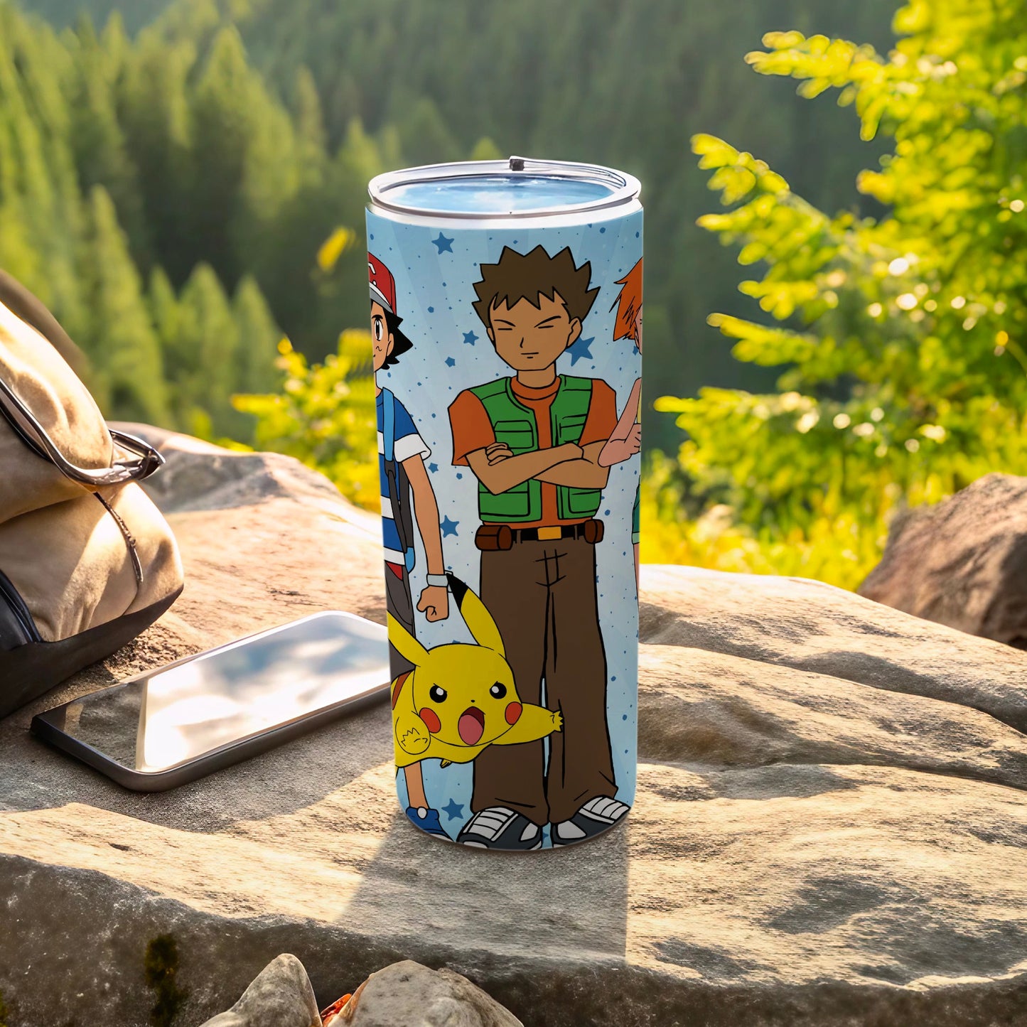 Anime Characters Outdoor Scene Design Tumbler