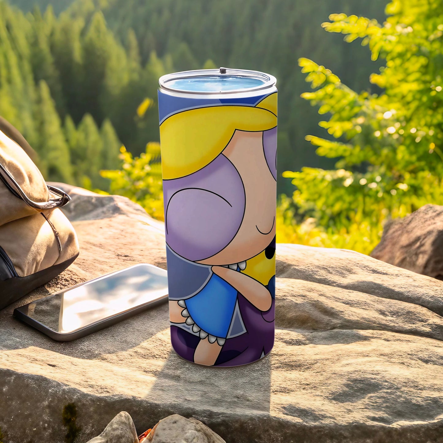 Cartoon Character Design Tumbler for Outdoor Adventures