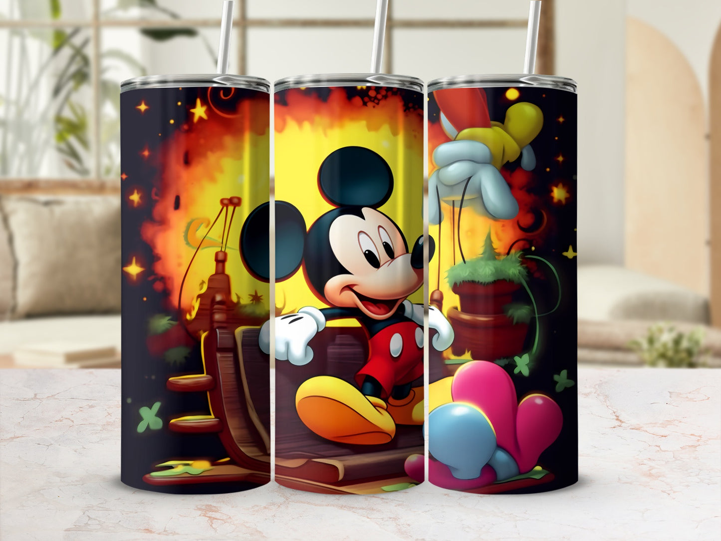 Animated Character Colorful Tumbler for Beverage