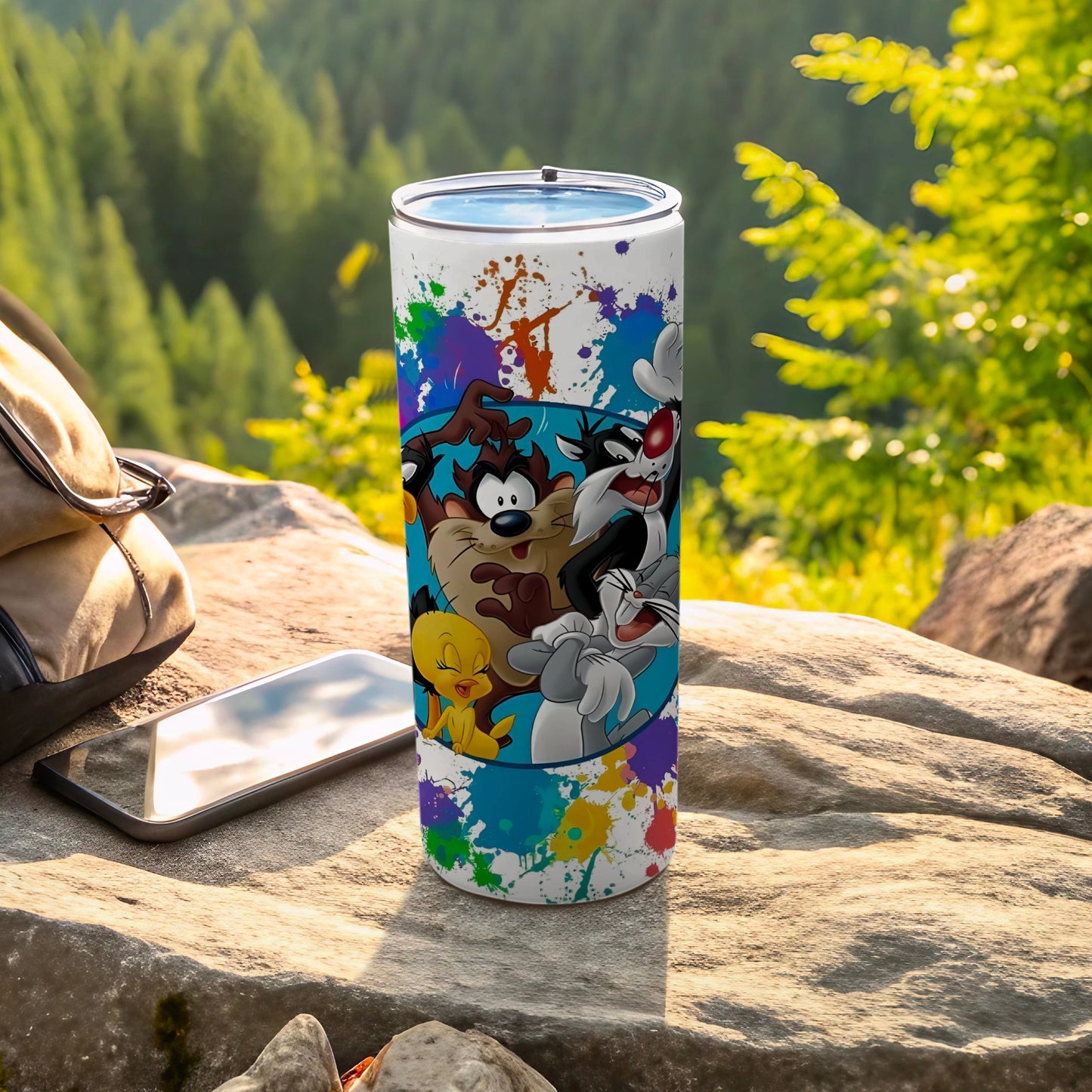 Animated Cartoon Characters Colorful Tumbler Cup