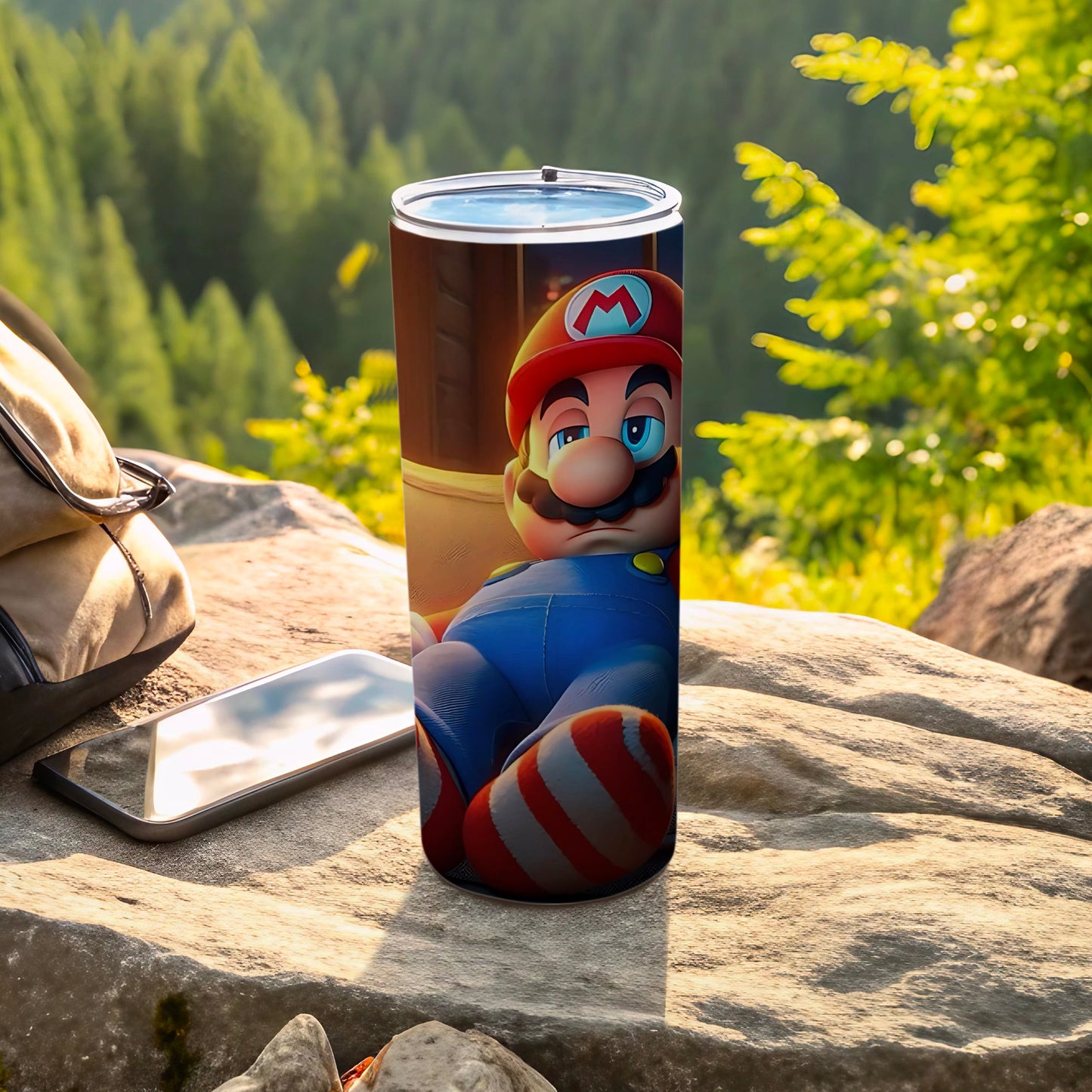 Vintage Video Game Character Travel Tumbler