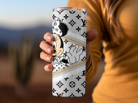 Trendy Designer Inspired Character Print Tumbler Cup