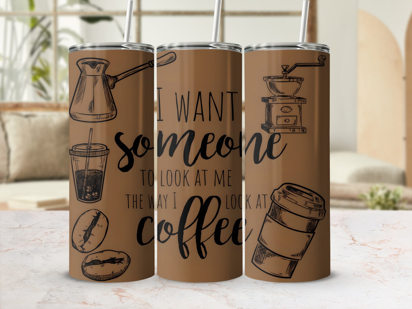 I Want Someone To Look At Me Coffee Tumbler