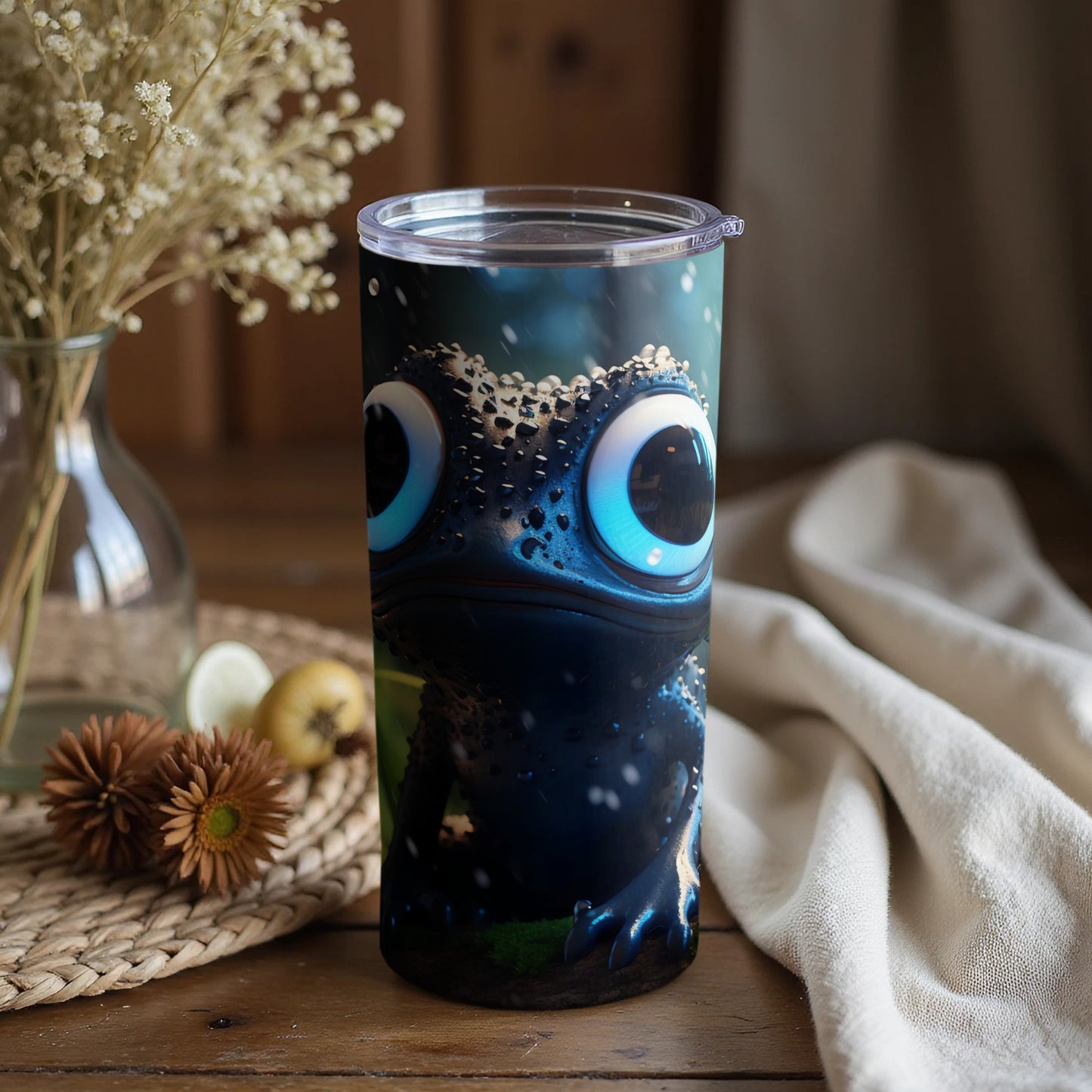 Big Eyed Blue Frog Creature Cartoon Design product type
Frog, Cute Frog, Blue Frog, Big Eyes, Cartoon Frog, Animal Design, Reptile Lover, Amphibian Art, Unique Design, Kawaii Frog, Funny Frog, Creature Design, Tumbler, Travel Mug, Drinkware, Gift Idea, Desk Accessory, Vibrant Print, Fantasy Creature, Quirky Design