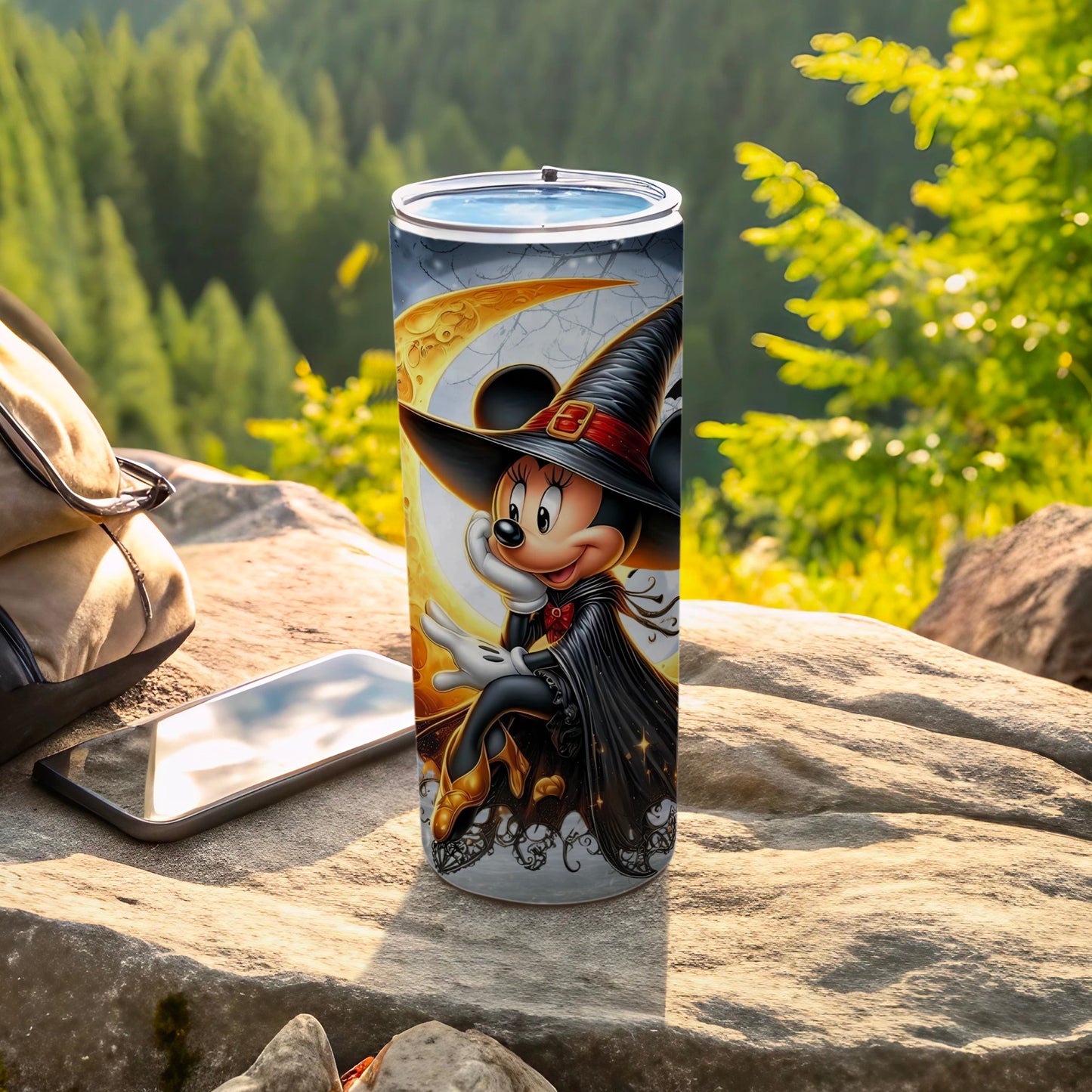 Halloween Witch Minnie Mouse Tumbler for Outdoor Adventures