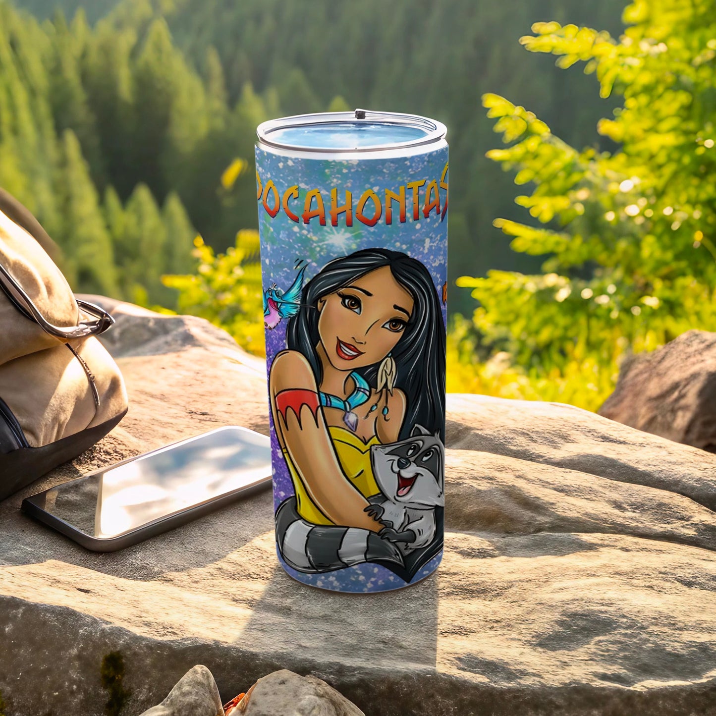 Pocahontas Nature Scene Adventure Tumbler