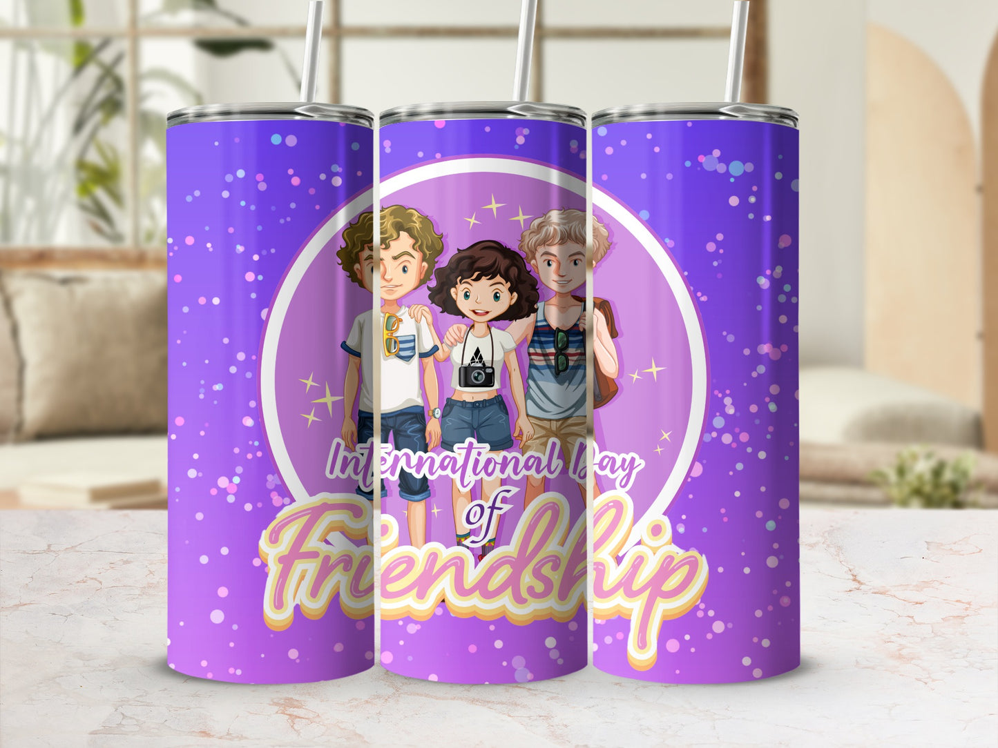 International Day of Friendship Themed Tumbler