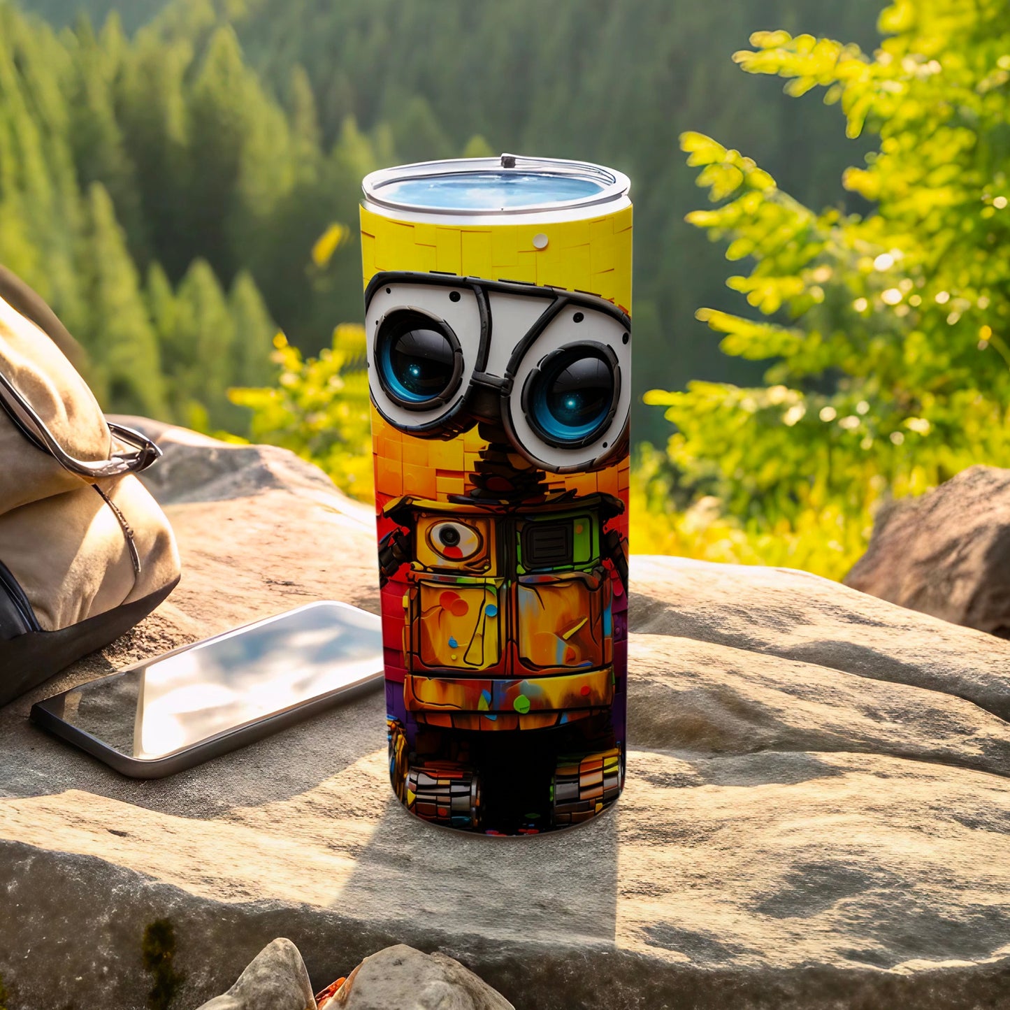 Colorful Robot Design Stainless Steel Tumbler
