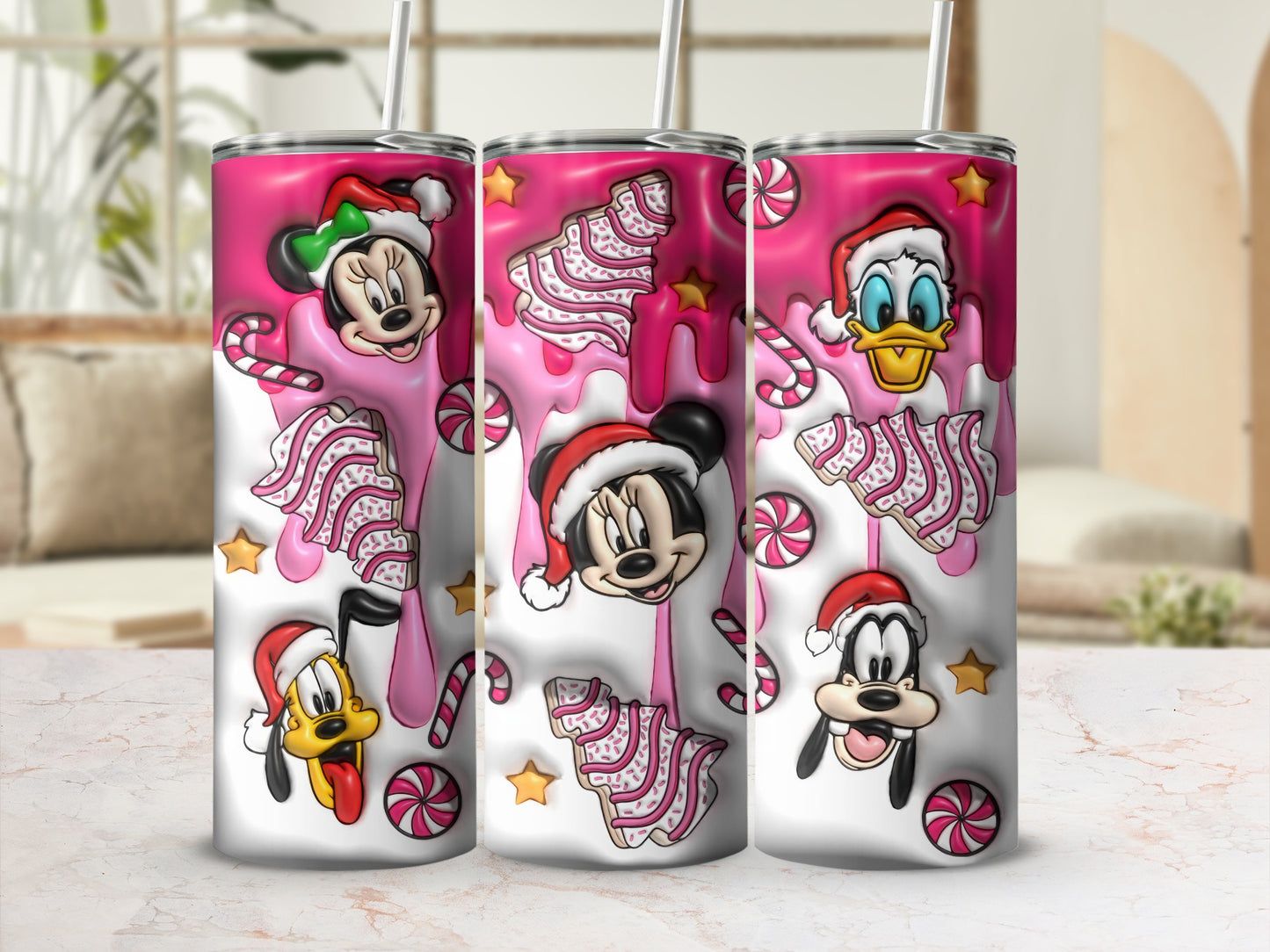 Festive Holiday Characters with Candy Canes Product