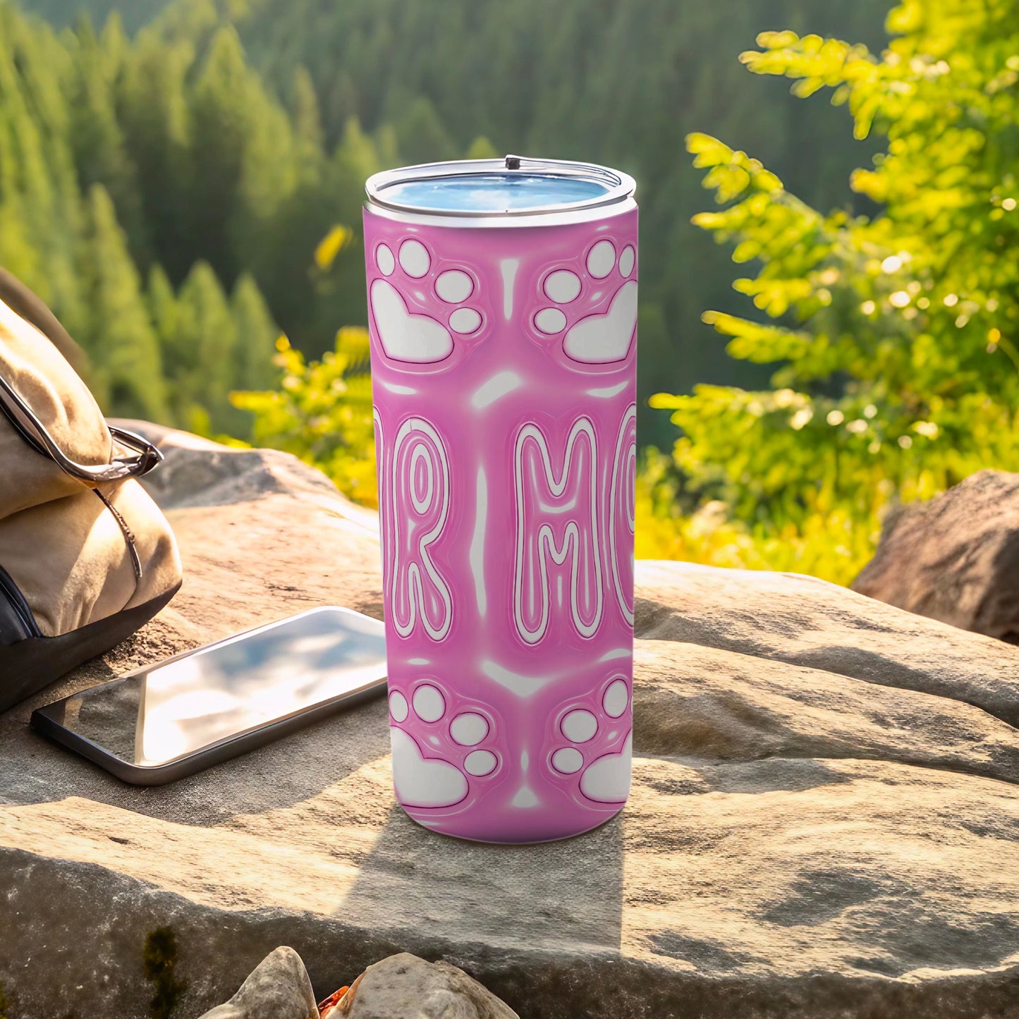 Pink Paw Print PAW MOM Insulated Travel Mug Product Type