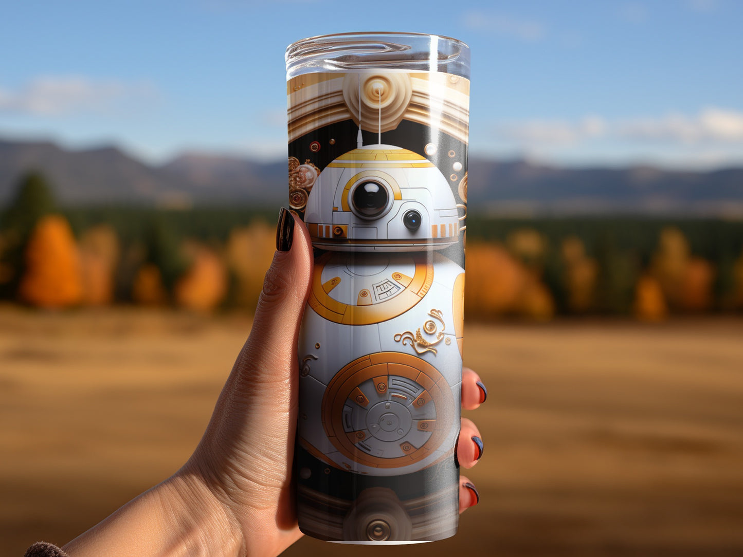 Adorable BB8 Themed Tumbler For Star Wars Enthusiasts