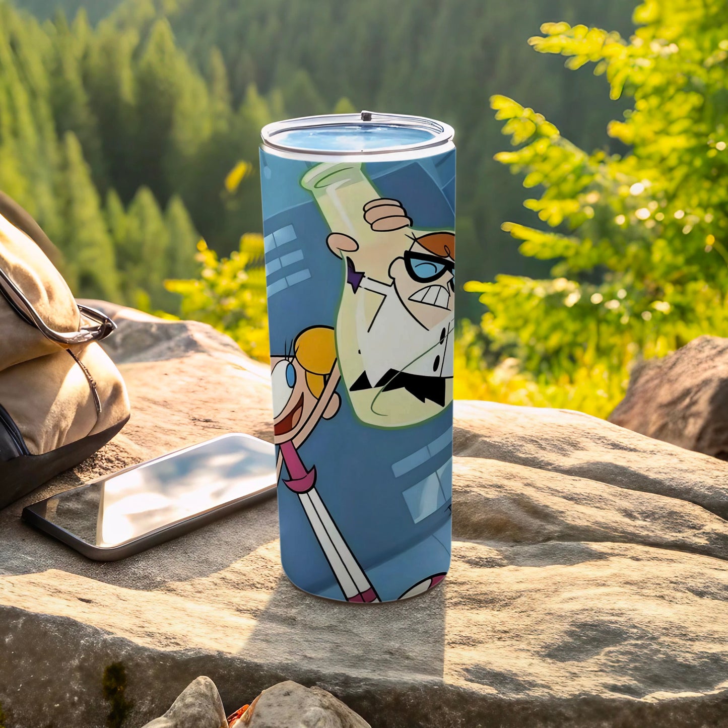 Dexter Cartoon Inspired Tumbler for Outdoor Adventures
