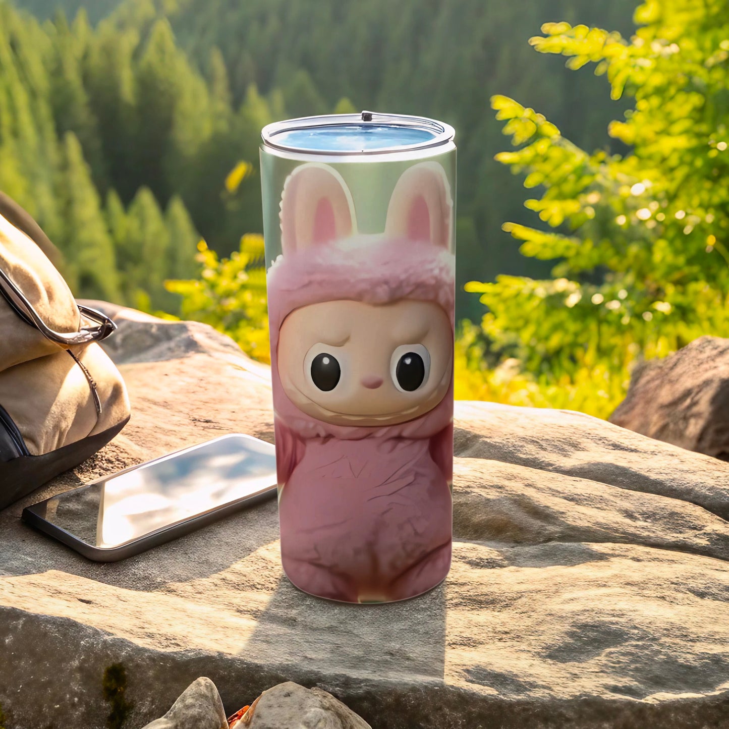 Cute Bunny Character Insulated Tumbler Cup for Travel