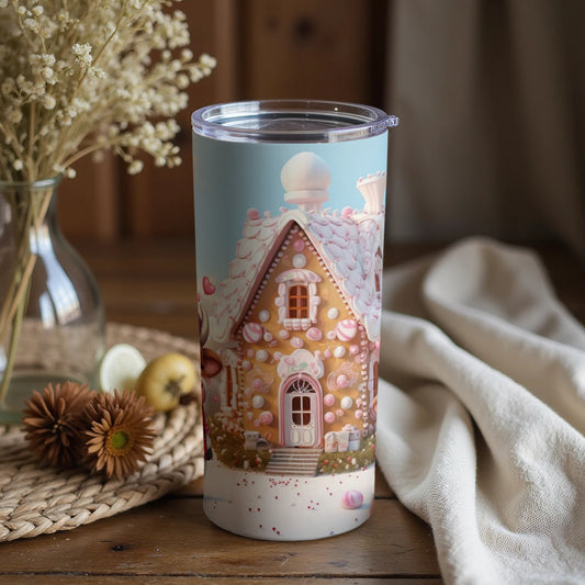 Whimsical Gingerbread House Insulated Tumbler