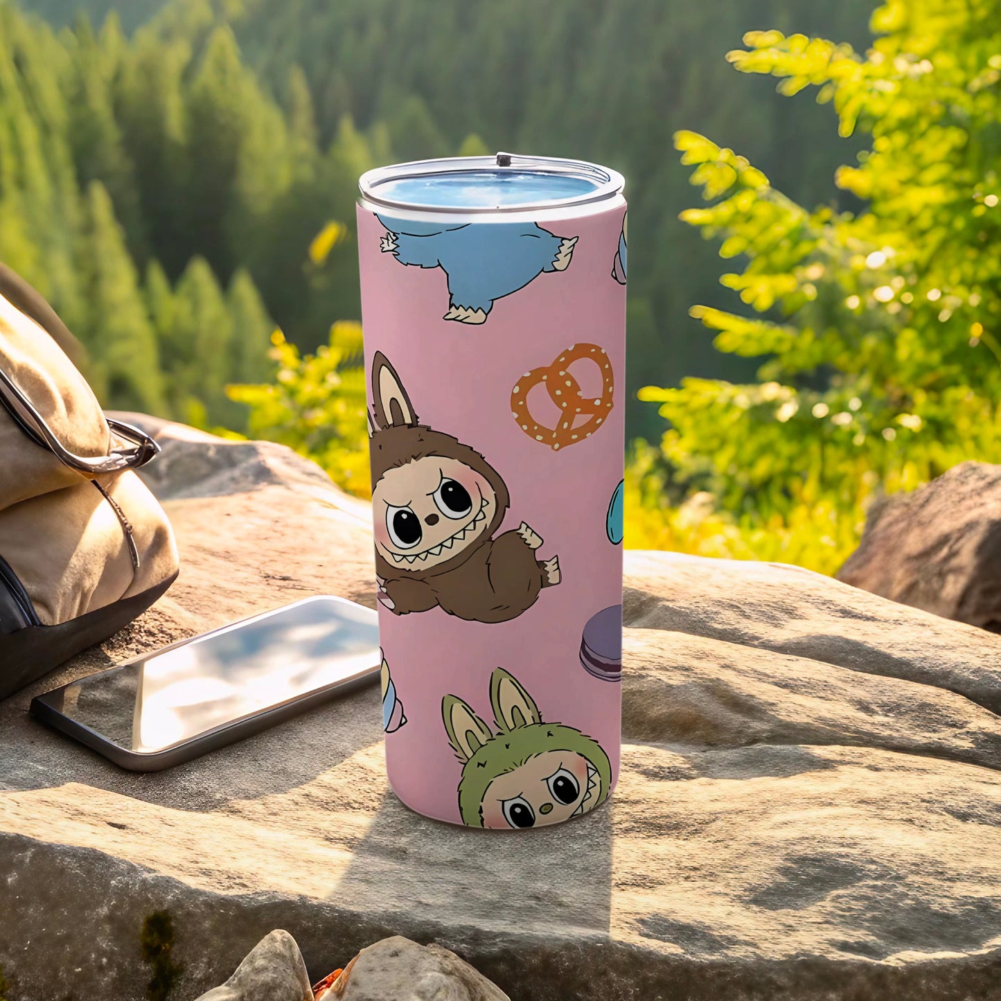 Cute Cartoon Character Design Travel Tumbler