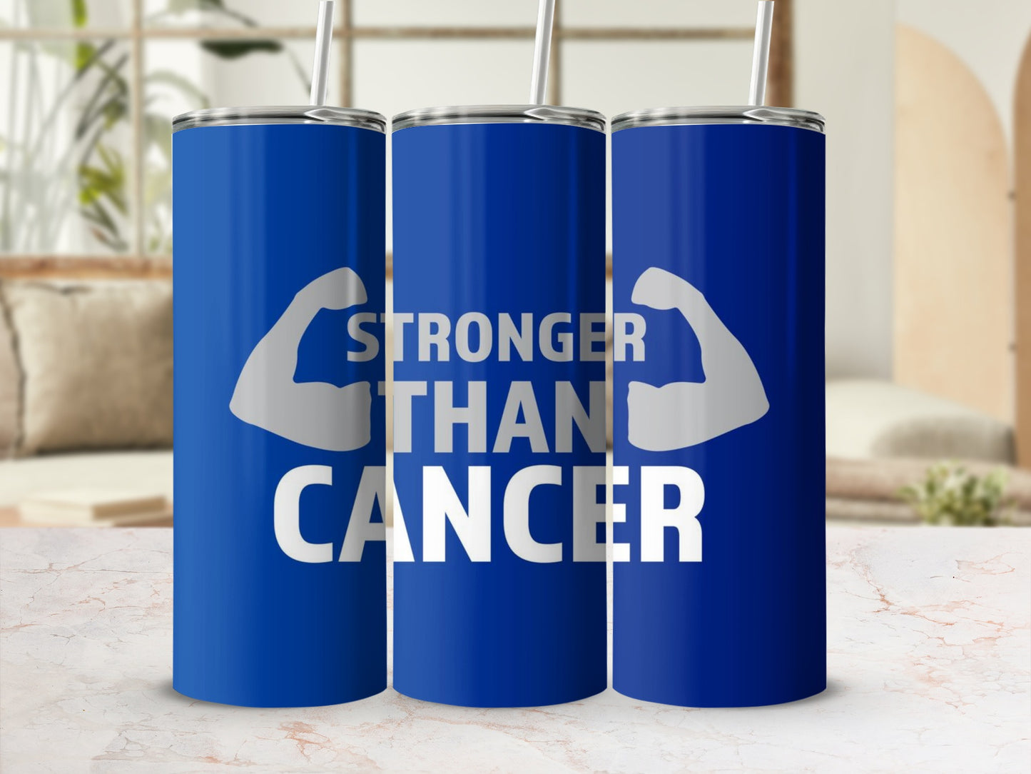 Stronger Than Cancer Inspirational Tumbler Product