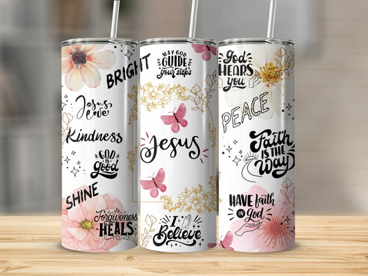 Inspirational and Faith-Themed Tumbler Set