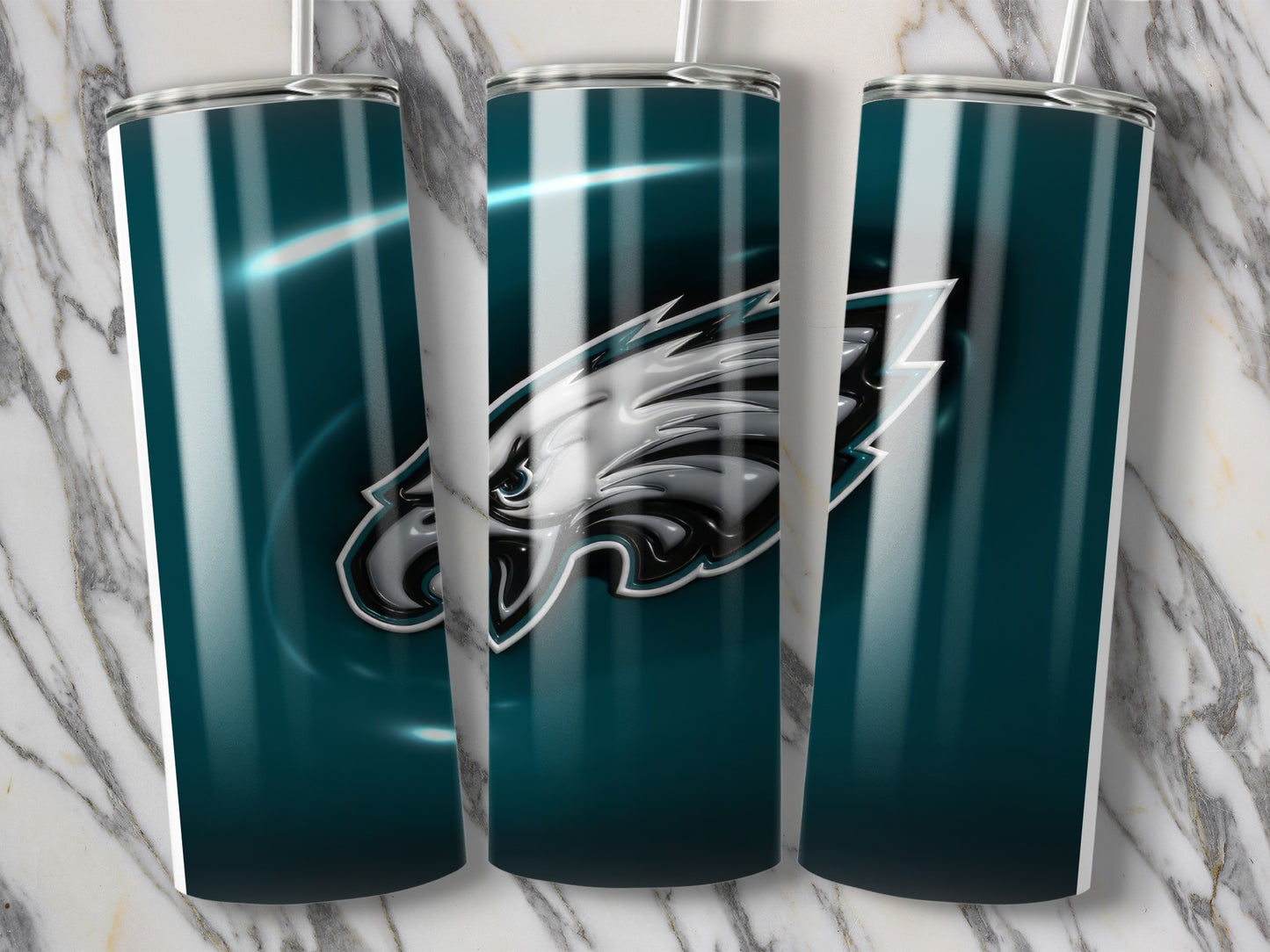 Philadelphia Eagles Logo with Lighting Detail Tumblers