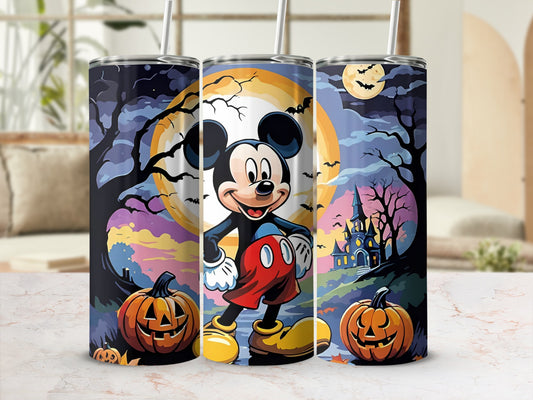 Halloween Mickey Mouse and Pumpkins Tumbler Product