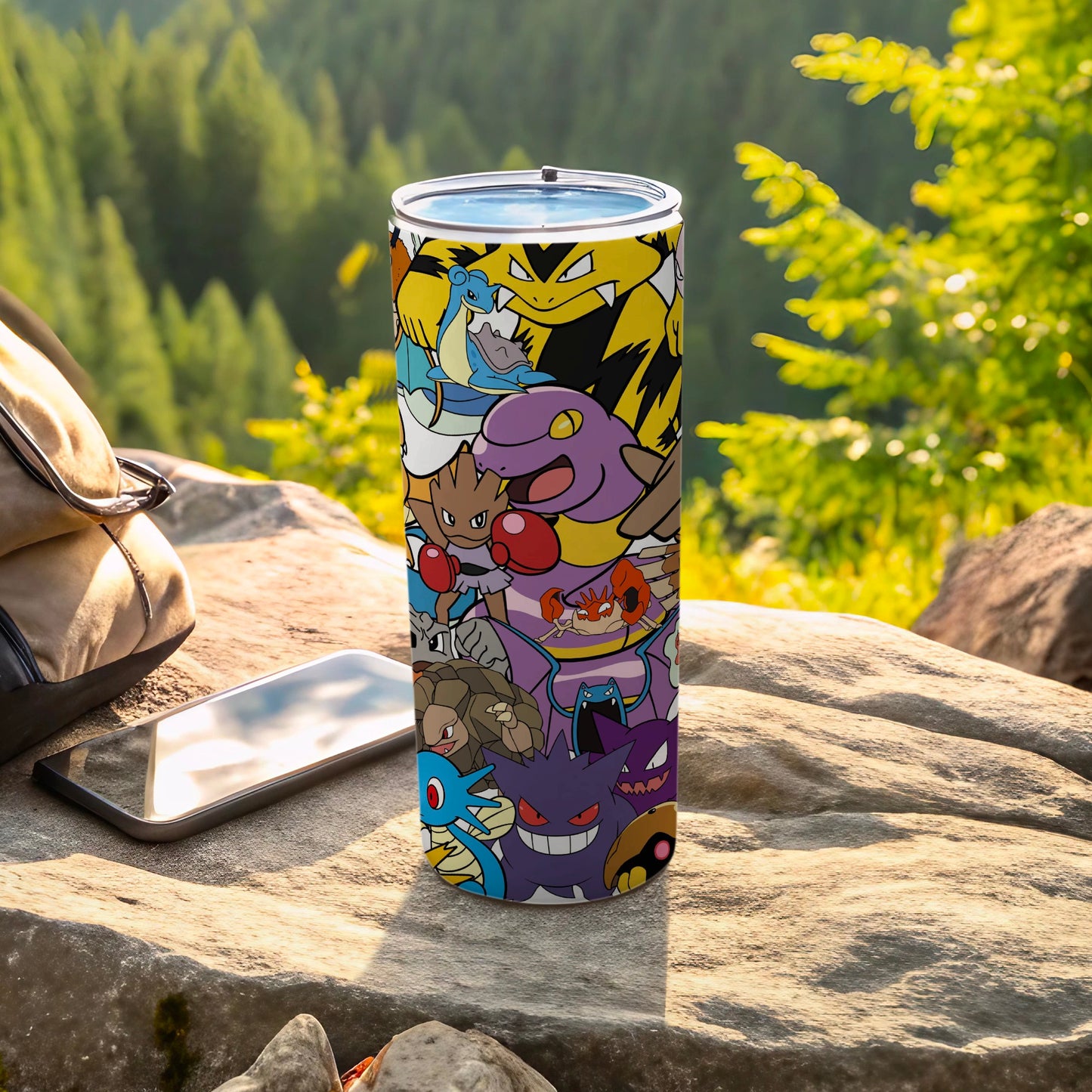 Colorful Gaming Monsters Tumbler for Outdoor Adventures