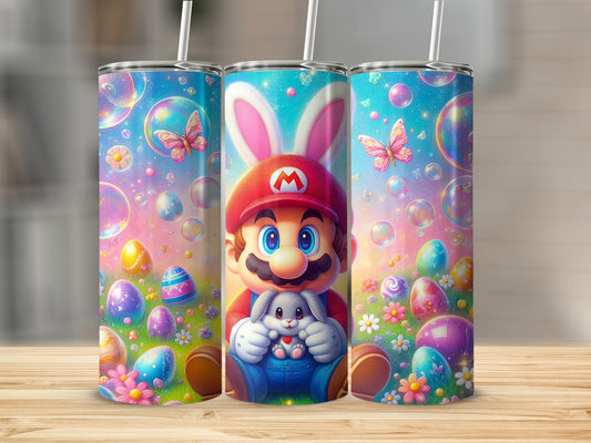 Super Mario Bunny Easter Eggs Bubbles Flowers Colorful product type