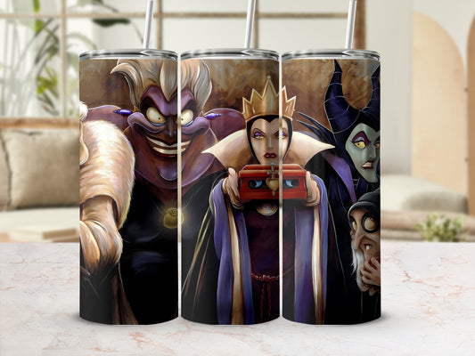 Villainous Characters Design Tumbler Flask Product