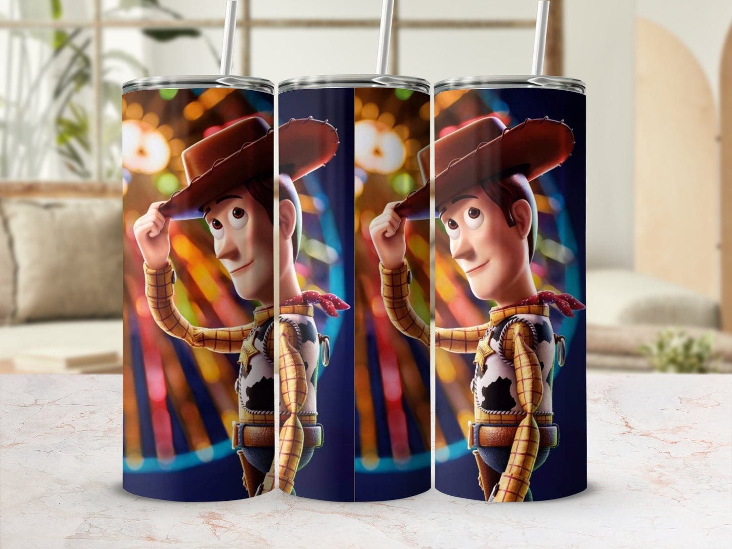 Woody Character Stainless Steel Tumbler Cup