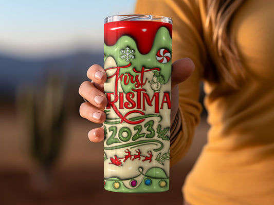 First Christmas 2023 Festive Tumbler Perfect Gift