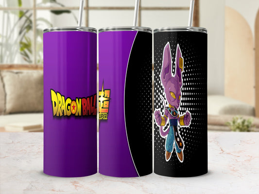Dragon Ball Super themed tumbler for anime fans