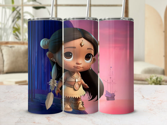 Adorable Native Character Design Customizable Tumbler