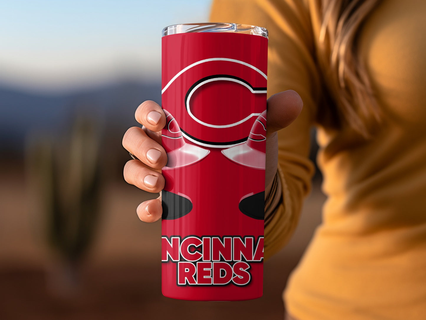 Cincinnati Reds Helmets Logo For Baseball Team Tumblers