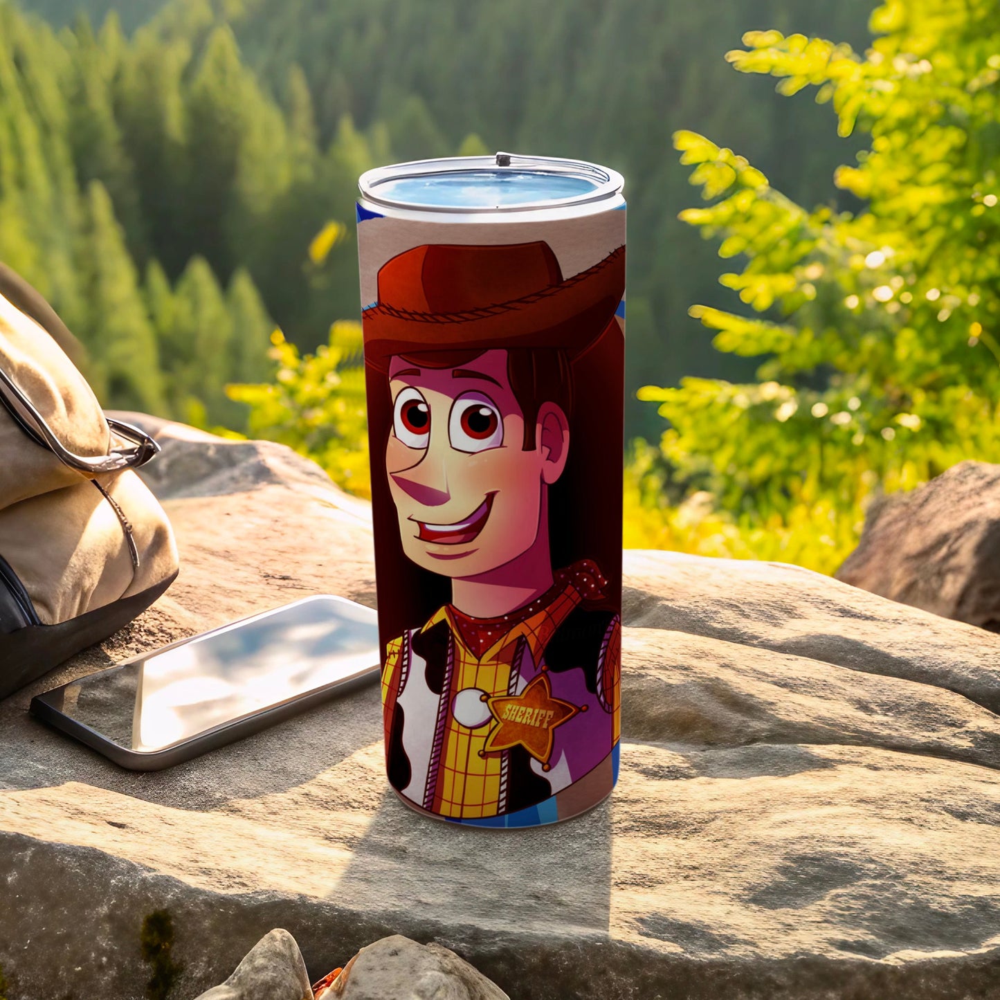 Woody Sheriff Cartoon Tumbler for Kids and Adults