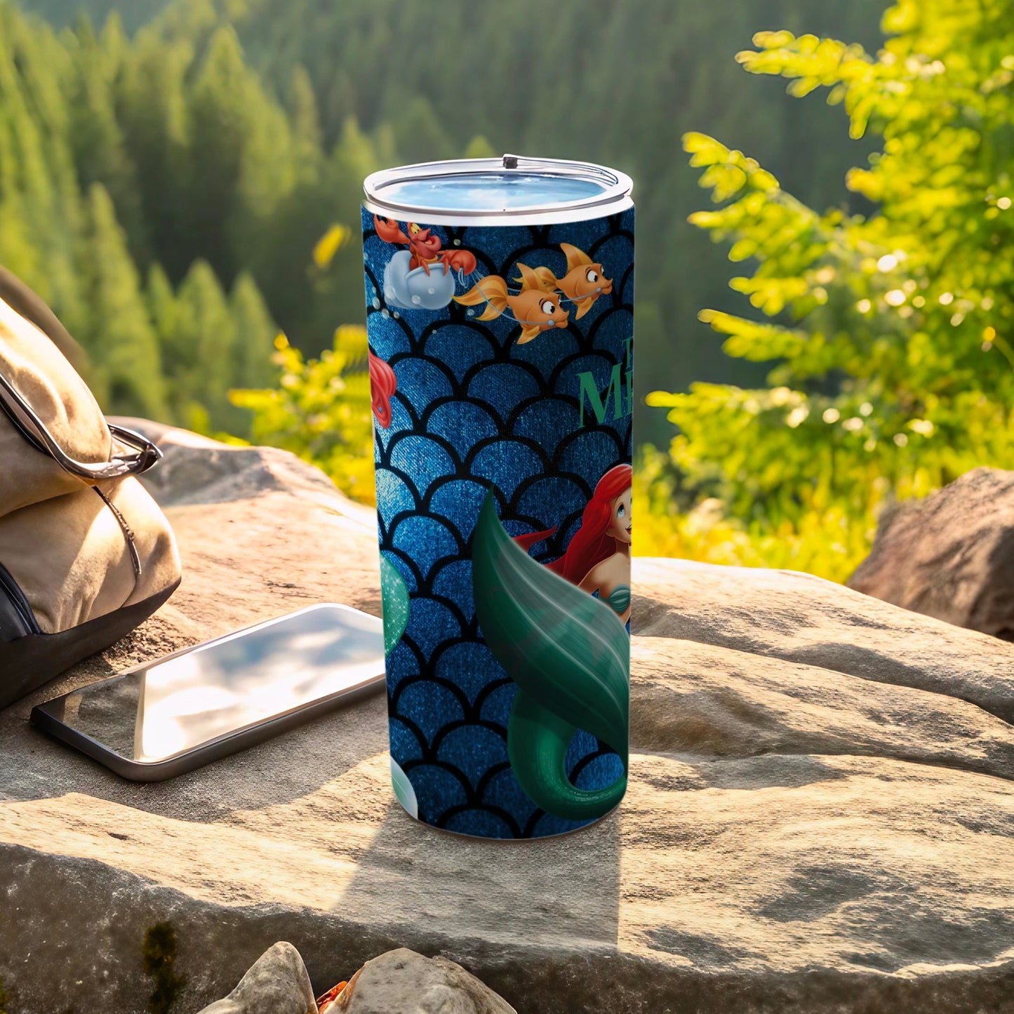 Mermaid Cartoon Character Insulated Tumbler Cup