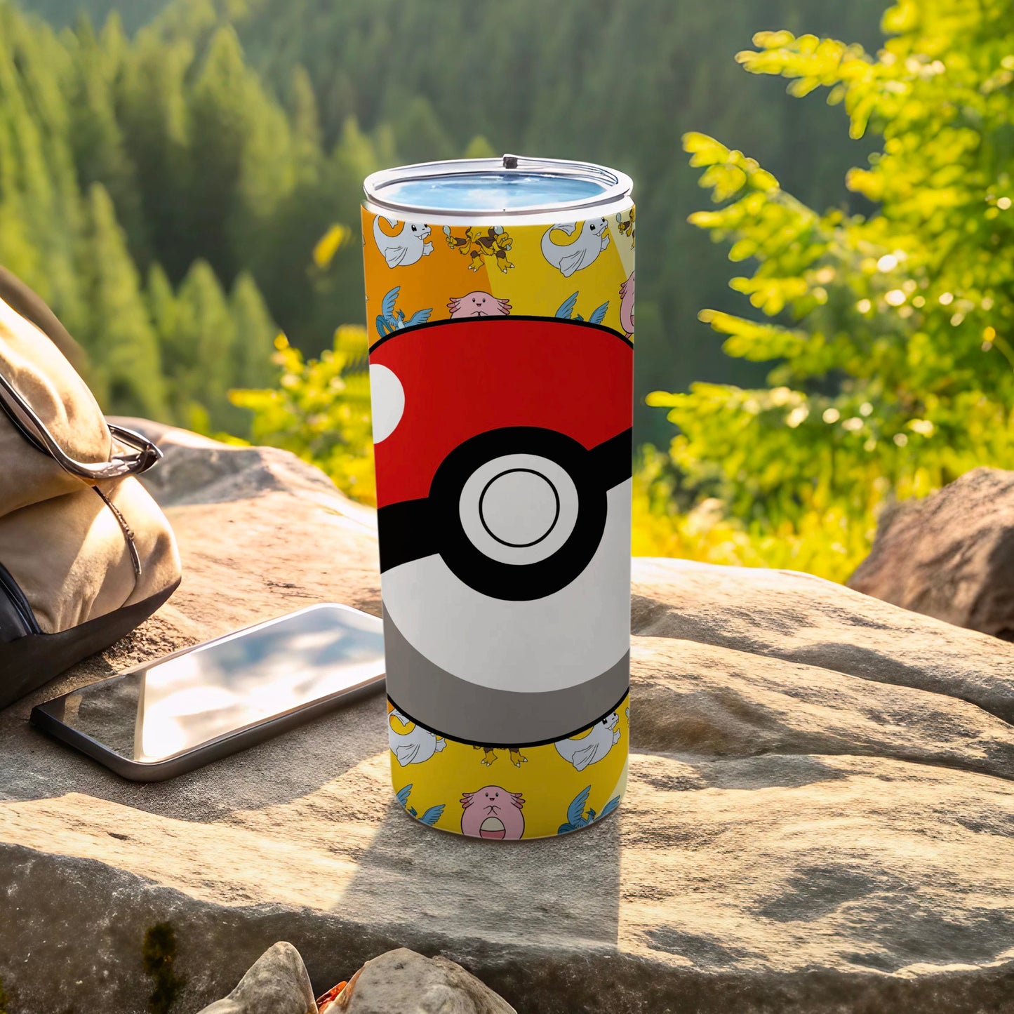 Colorful Pokemon Themed Pokeball Tumbler Drinkware