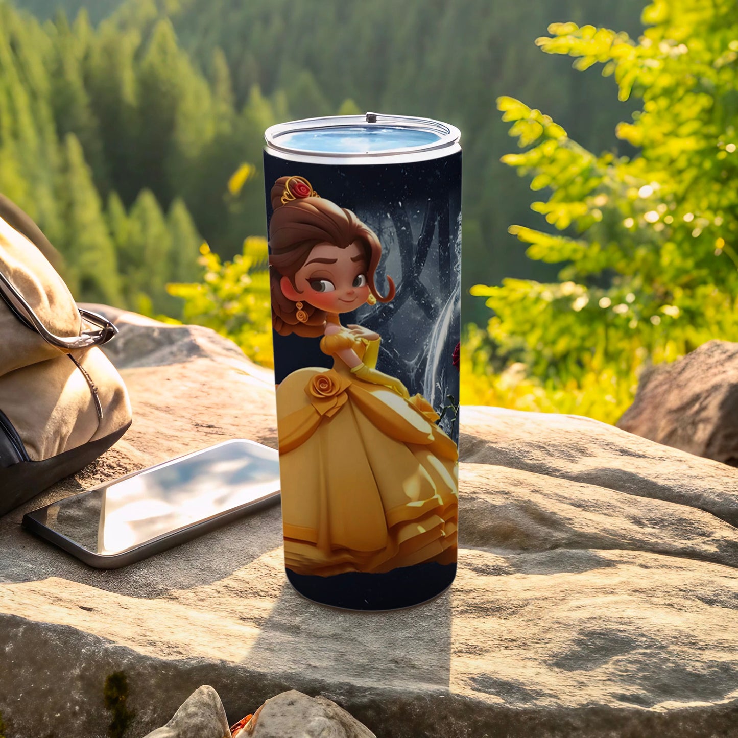 Adorable Princess Design Insulated Tumbler Cup