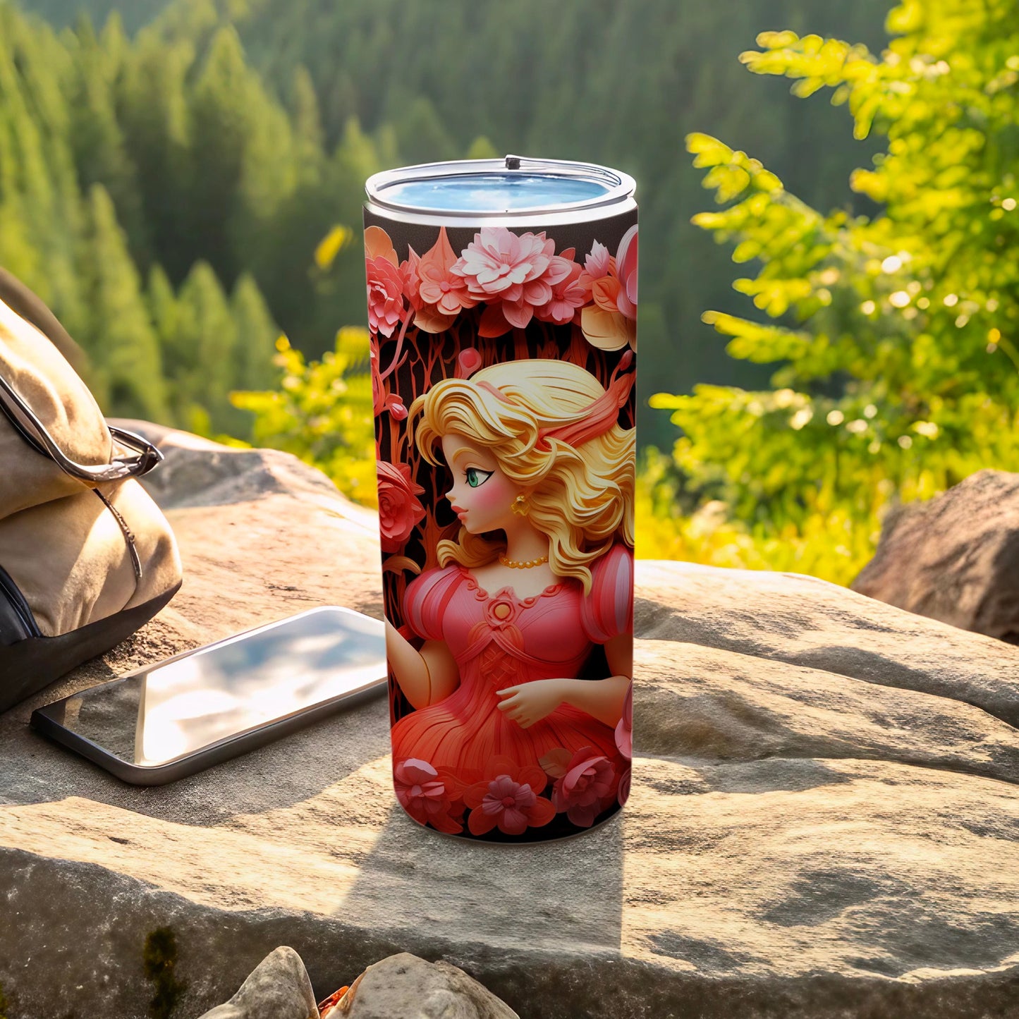 Enchanting Princess Design Travel Tumbler 30oz