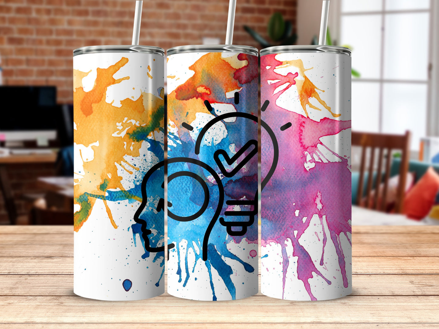 Colorful Abstract Art Tall Drinkware Product