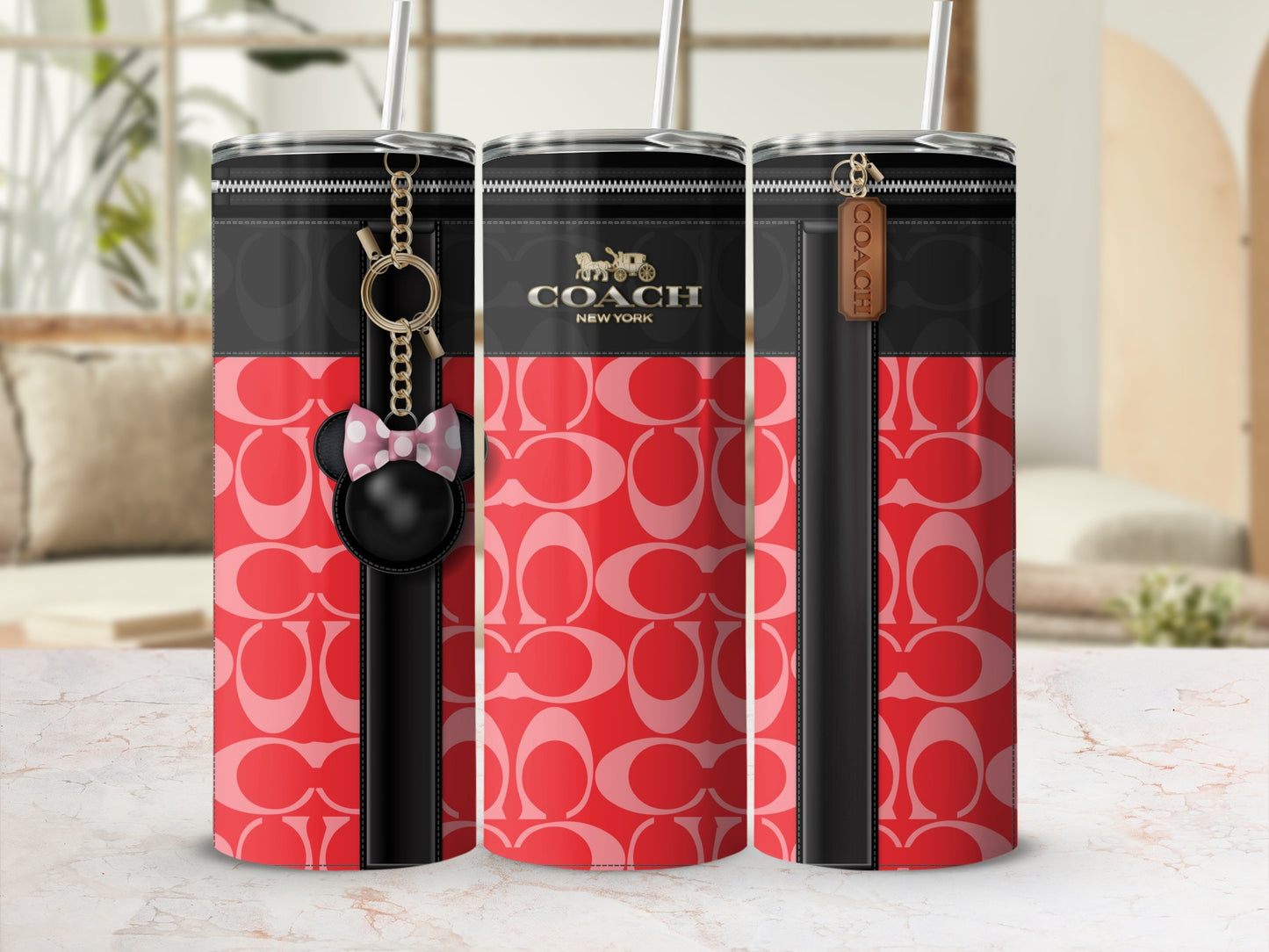 Fashionable Red and Black Insulated Drink Bottles