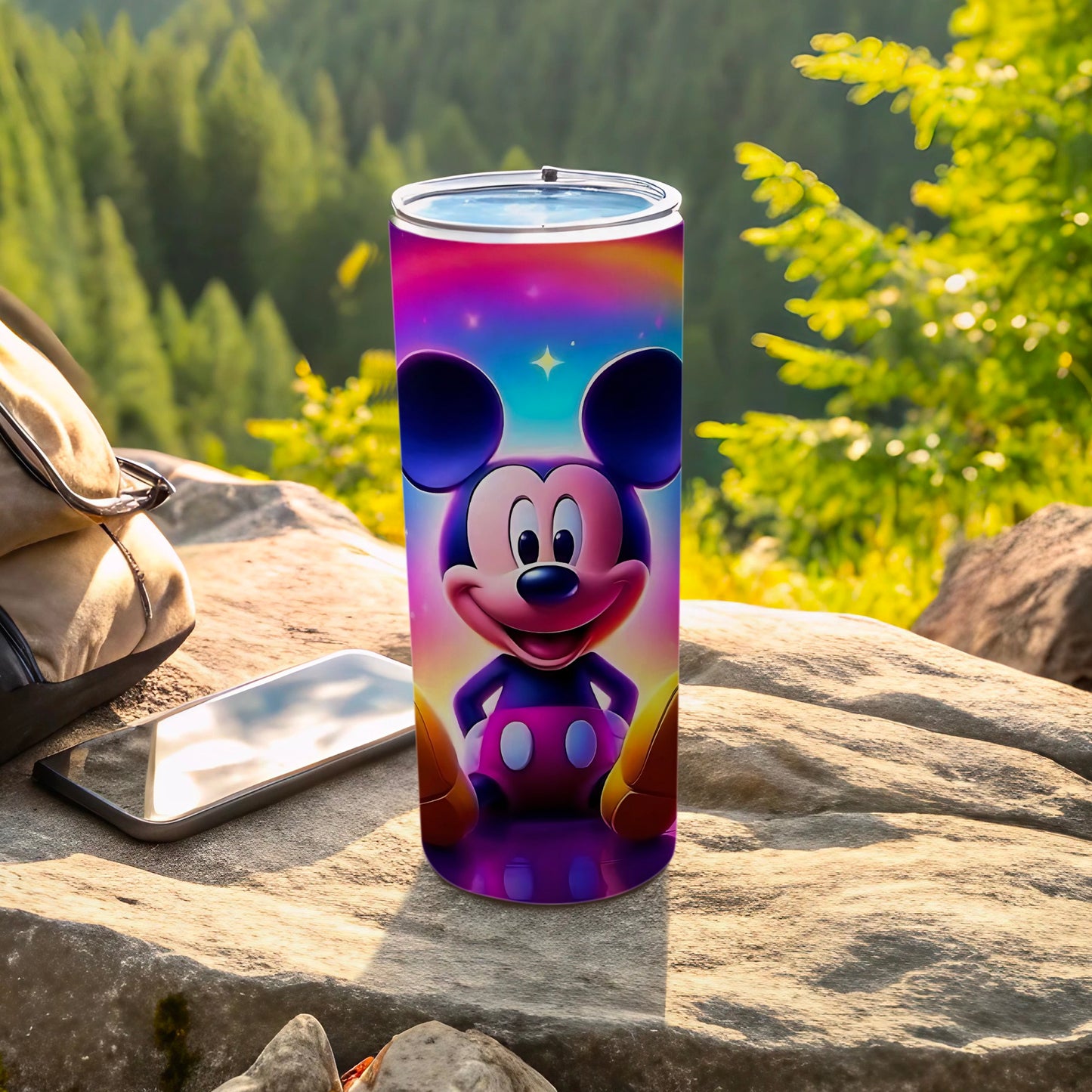Colorful Mickey Mouse Insulated Travel Tumbler Cup