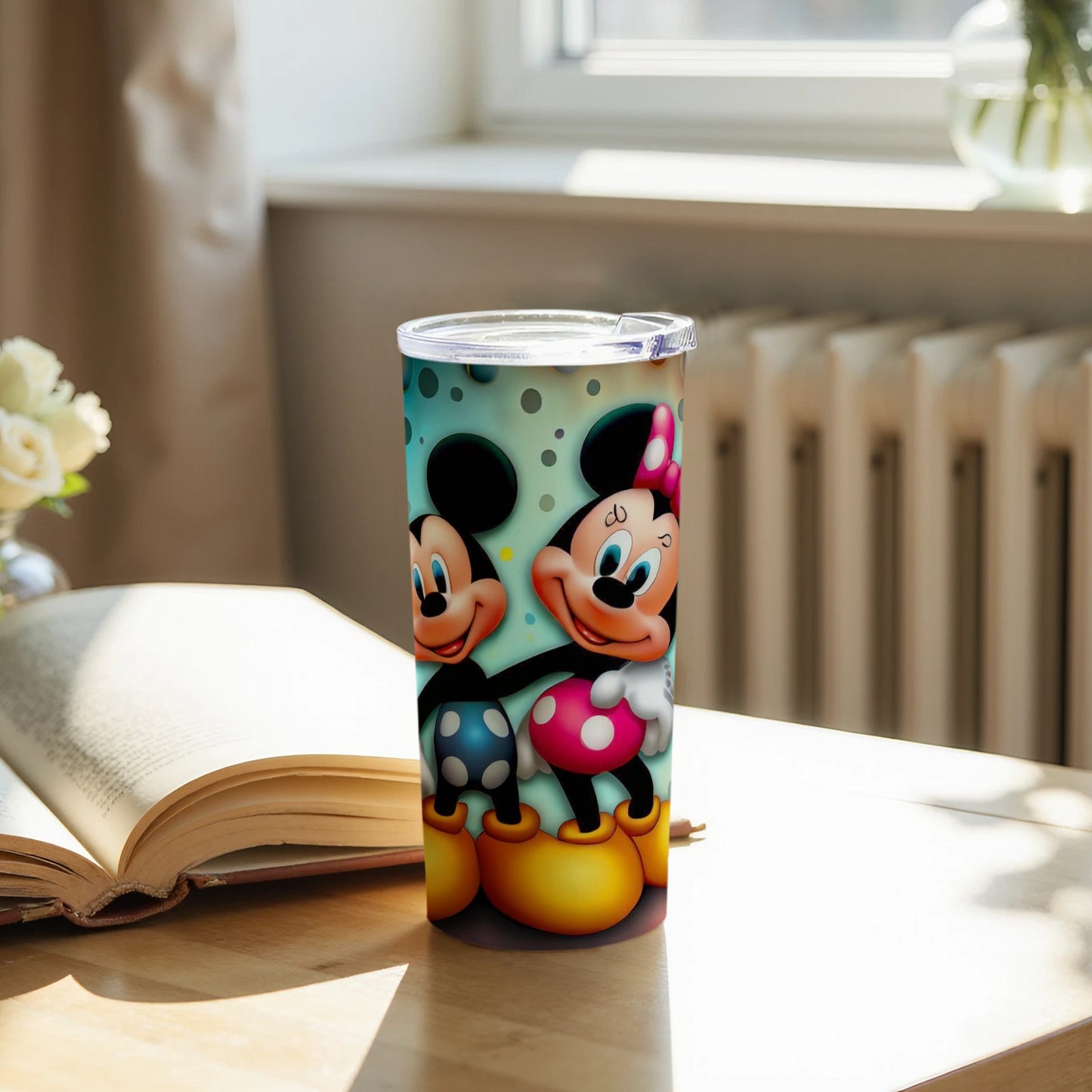 Cute Cartoon Couple Design for Tumbler Product