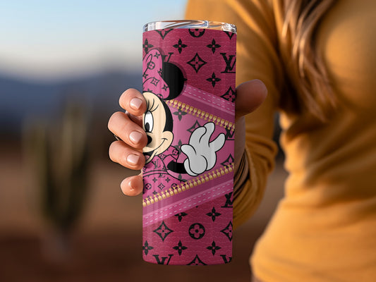 Stylish Pink Minnie Mouse Insulated Drink Tumbler