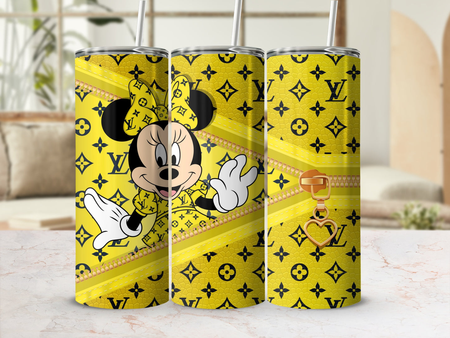 Yellow Minnie Mouse Designer Tumbler Cup Product