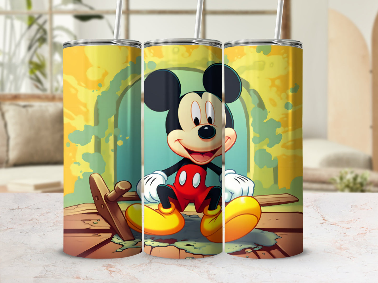 Vintage Style Cartoon Character Tumbler Flask